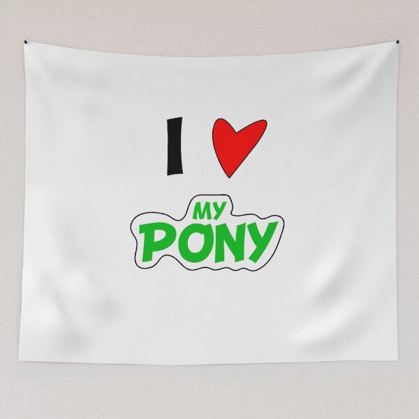 Item preview, I love my pony. Heart, Love, Love, Pony, Gift, Horse, Riding, Friends, Hobby, Mini Horse designed and sold by dm4design.