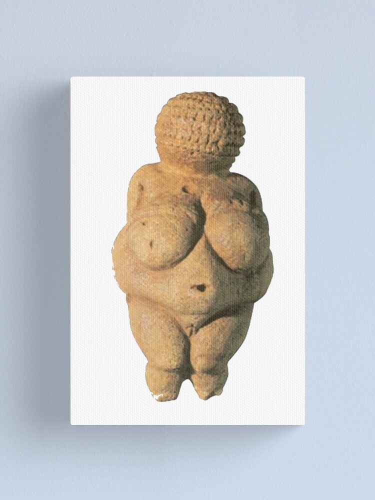 Alternate view of #Venus of #Willendorf #artifact sculpture art figurine statue humanbody #VenusofWillendorf Canvas Print
