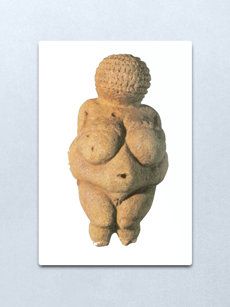 Alternate view of #Venus of #Willendorf #artifact sculpture art figurine statue humanbody #VenusofWillendorf Metal Print