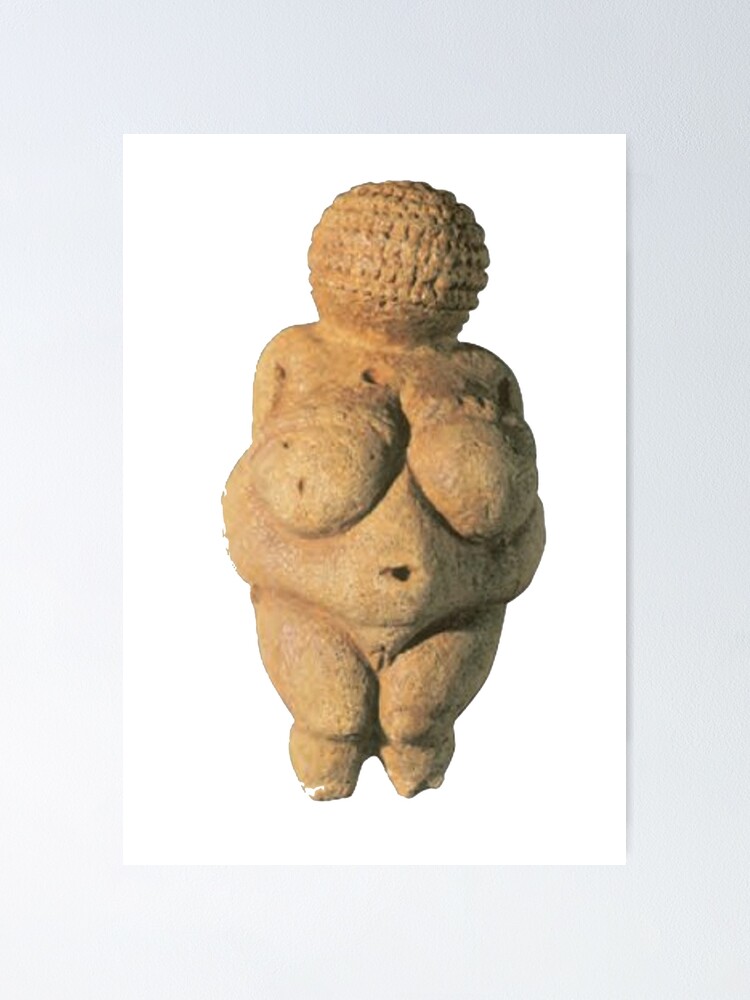 Alternate view of #Venus of #Willendorf #artifact sculpture art figurine statue humanbody #VenusofWillendorf Poster