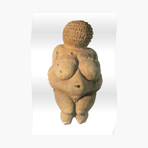 #Venus of #Willendorf #artifact sculpture art figurine statue humanbody #VenusofWillendorf Poster