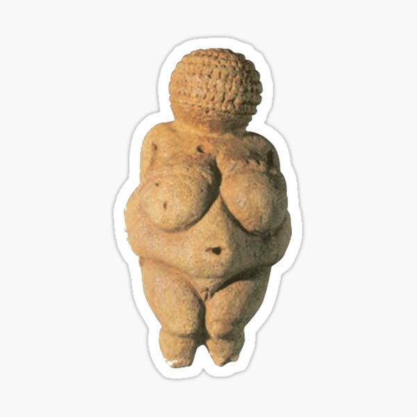 Print, #Venus of #Willendorf #artifact sculpture art figurine statue humanbody #VenusofWillendorf Sticker