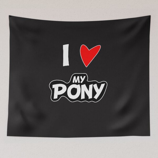 Item preview, I love my pony. Heart, Love, Love, Pony, Gift, Horse, Riding, Friends, Hobby, Mini Horse designed and sold by dm4design.