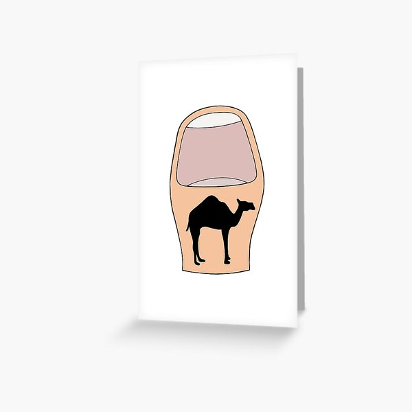 Blue Cameltoes Greeting Card