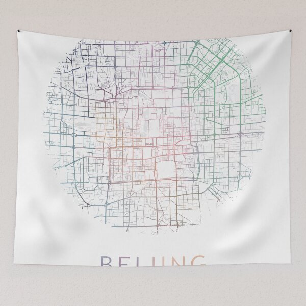 Item preview, Beijing Map, China Travel, Traveler Gift designed and sold by TheRedFinch.