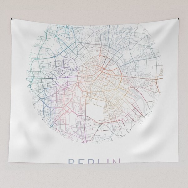Item preview, Berlin Map, Spain Europe Travel, Traveler Gift designed and sold by TheRedFinch.