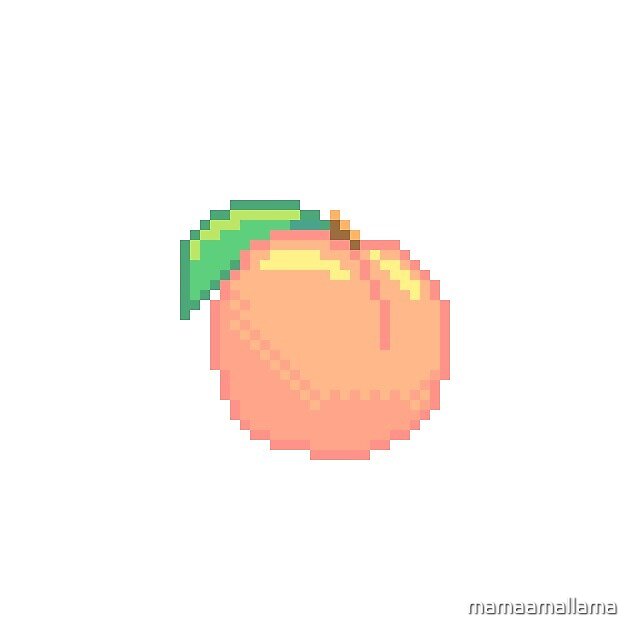 "Pixel Peach" by mamaamallama | Redbubble