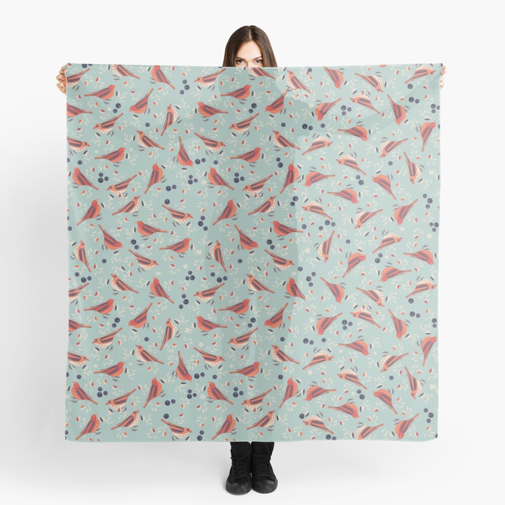 Bluebirds Scarf
