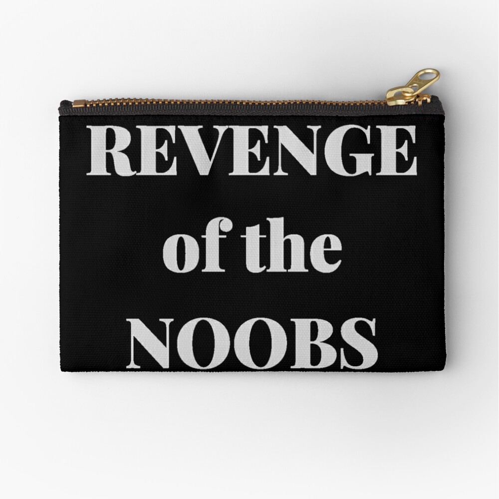 Revenge Of The Noobs Zipper Pouch By Gehri1tm Redbubble - roblox noob gets revenge