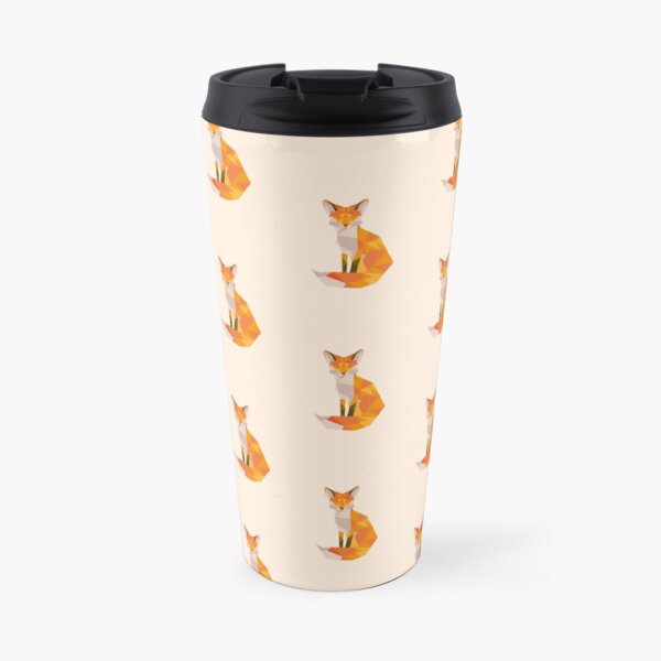 Geometric Fox Travel Mug