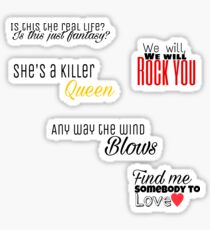 Queen Songtext Starter Pack Sticker