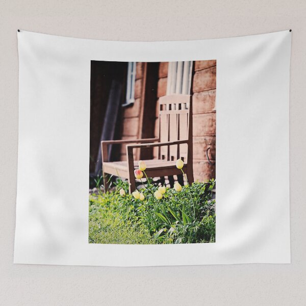 Item preview, The Bench and Tulips. designed and sold by tutulele.