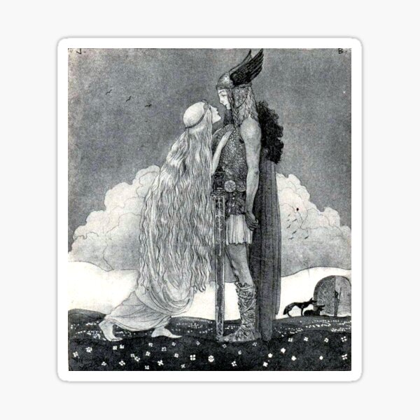 Item preview, Freya and Svipdag - John Bauer designed and sold by forgottenbeauty.