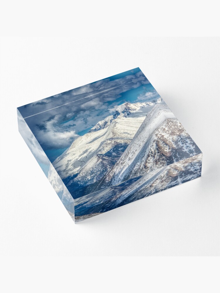 Alternate view of First View Longs Peak Acrylic Block