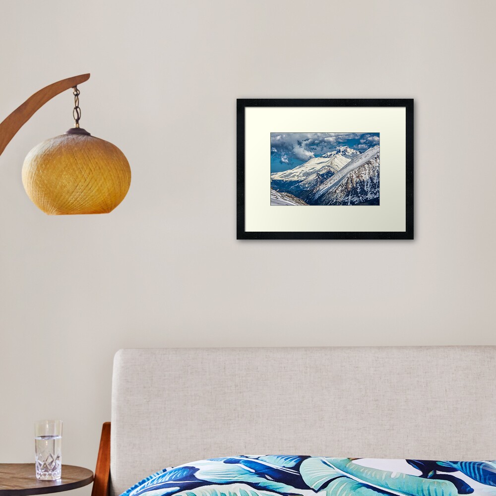 First View Longs Peak Framed Art Print