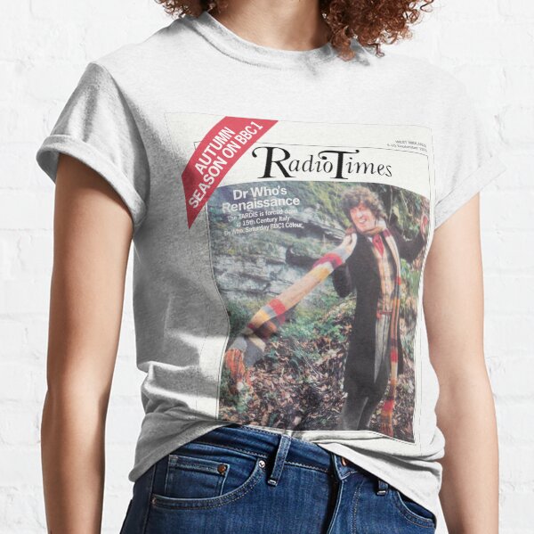 Doctor Who THE MASQUE OF MANDRAGORA Radio Times Cover TOM BAKER The Fourth Doctor POP ART Classic T-Shirt