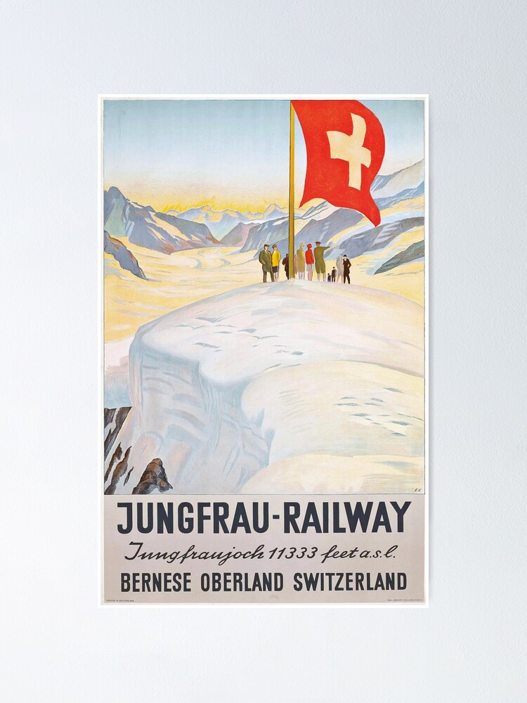 Alternate view of Jungfrau Railway Poster