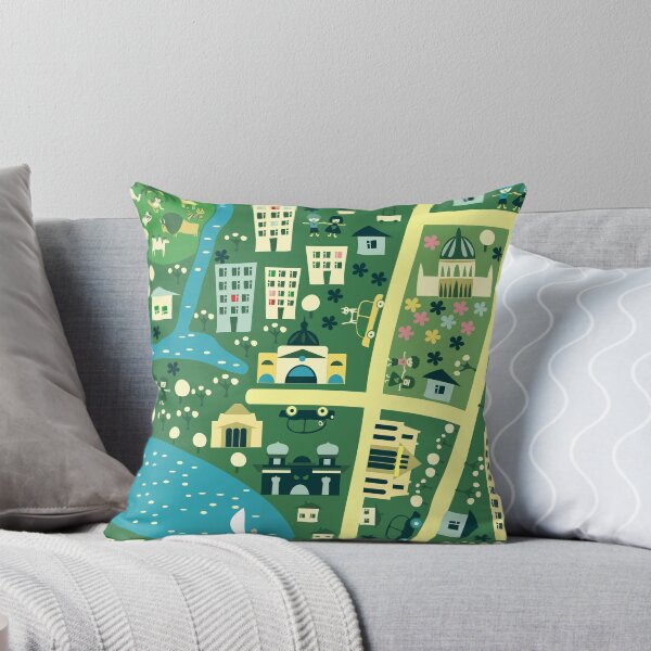 Item preview, Cartoon Map of Melbourne designed and sold by Doodles.