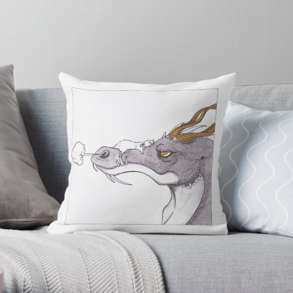 The Dragon and the Rat Throw Pillow