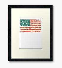 Grungy US flag Framed Print