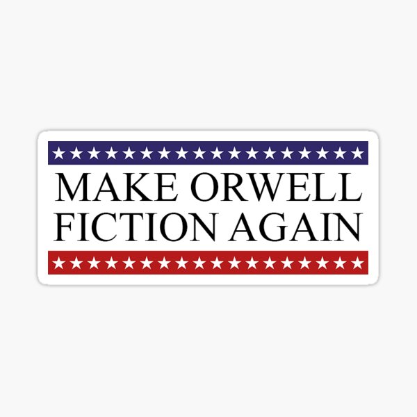 Refaire Orwell Fiction Sticker