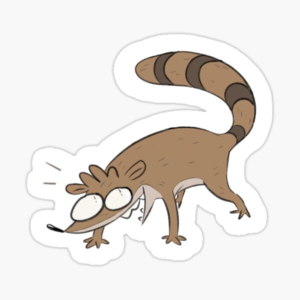 Regular Show- Rigby Sticker Sticker