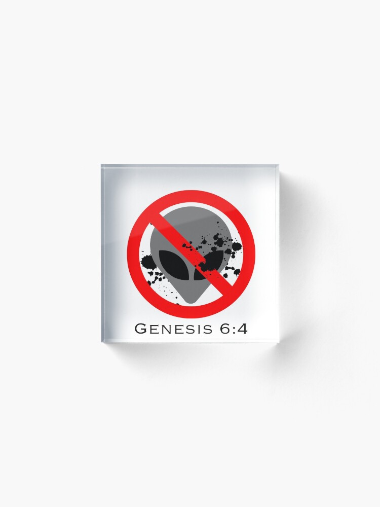 Alternate view of No Nephilim (Genesis 6:4) Acrylic Block