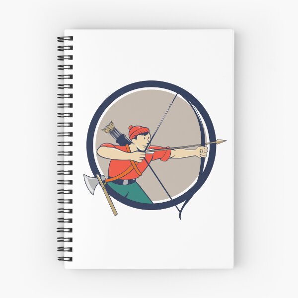 Item preview, Archer Aiming Long Bow Arrow Cartoon Circle designed and sold by patrimonio.