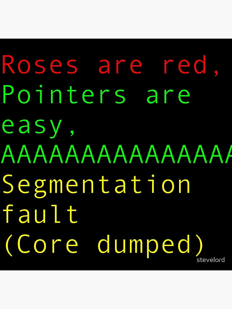 segmentation-fault-poster-by-stevelord-redbubble