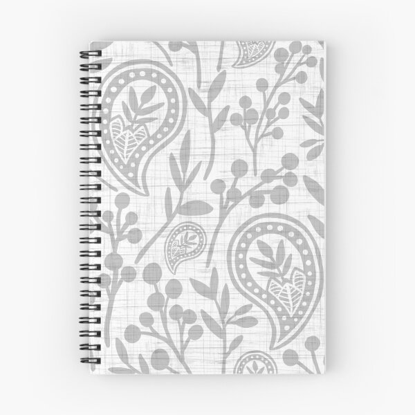 Item preview, Flora Paisley Light Gray designed and sold by oppositedge.