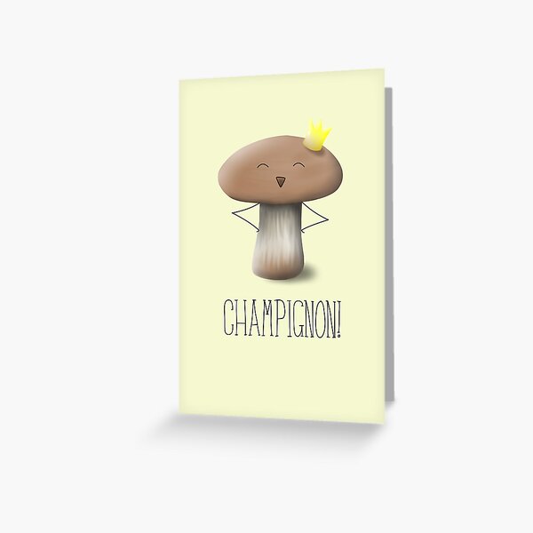 Un Autocollant De Champignons Avec Les Mots Champignon Dessus