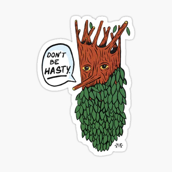 Barba de árbol Pegatina