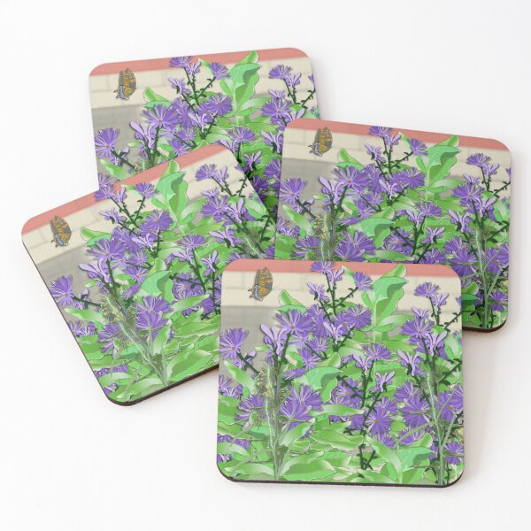 Item preview, Swallowtails Inspect Asters and Milkweed designed and sold by GreenElizabeth.