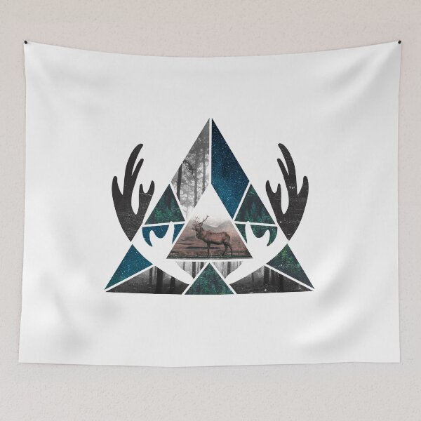 Item preview, Sacred Geometry in Nature, Geometric Deer Antlers designed and sold by artbykeli.