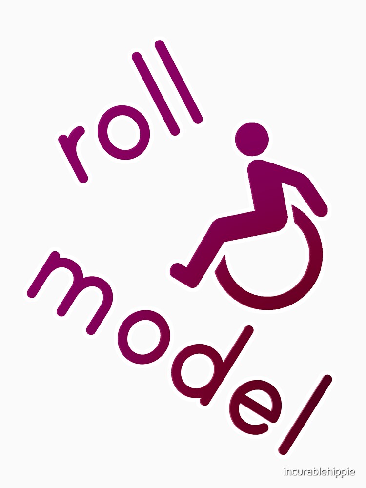 Roll Model - Disability Tees - in purple by incurablehippie