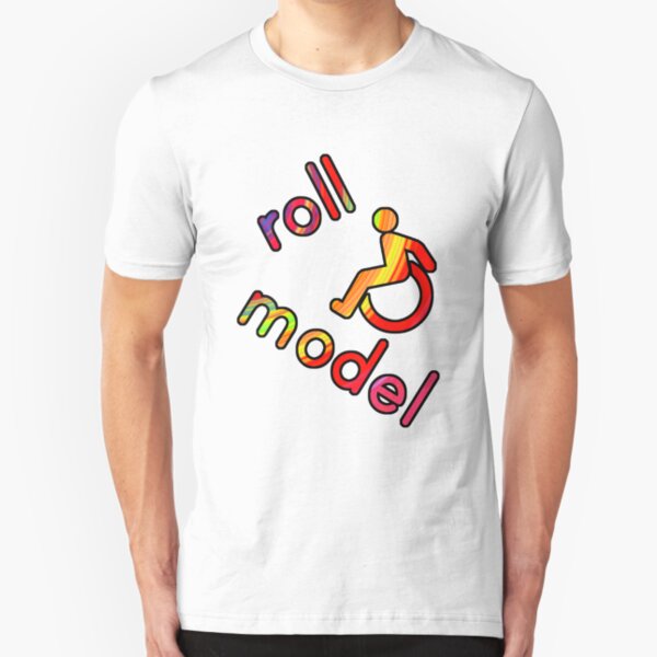 Roll Model - Disability Tees - in bright colours Slim Fit T-Shirt