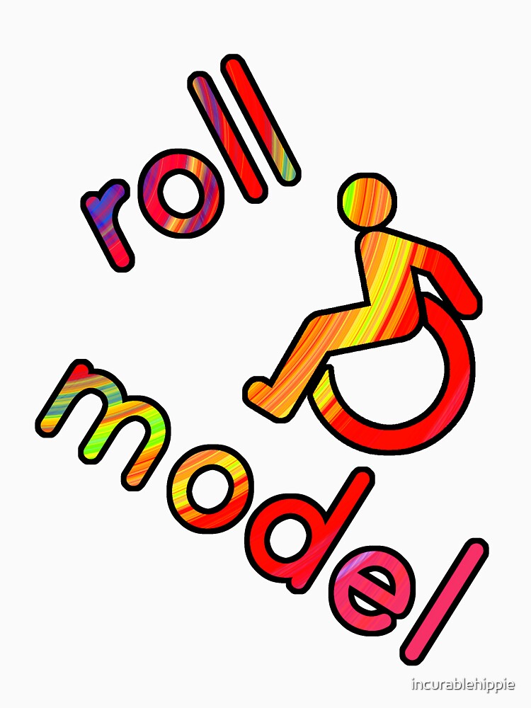 Roll Model - Disability Tees - in bright colours by incurablehippie