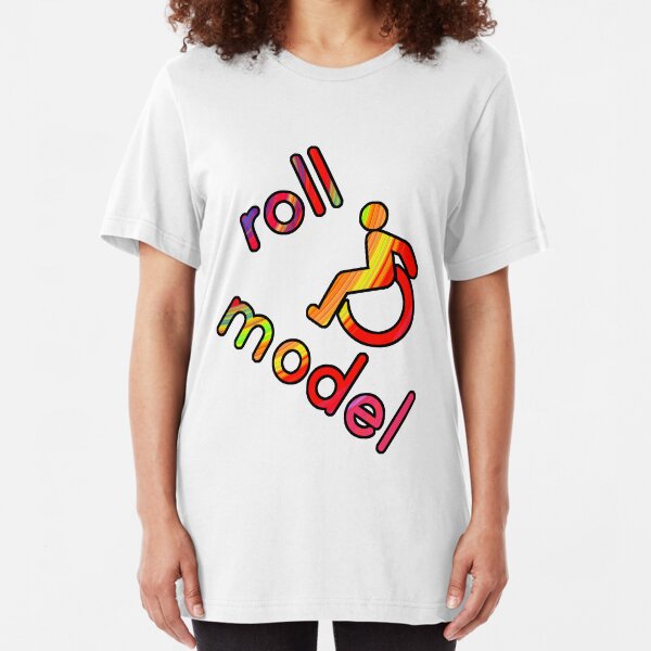 Roll Model - Disability Tees - in bright colours Slim Fit T-Shirt