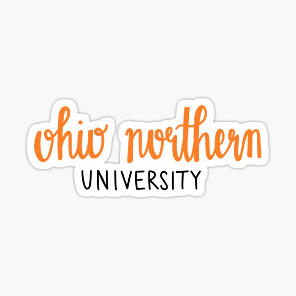 Ohio Northern University Sticker Sticker