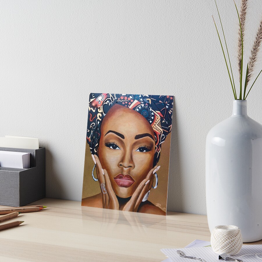 Brown Skin Art Board Print