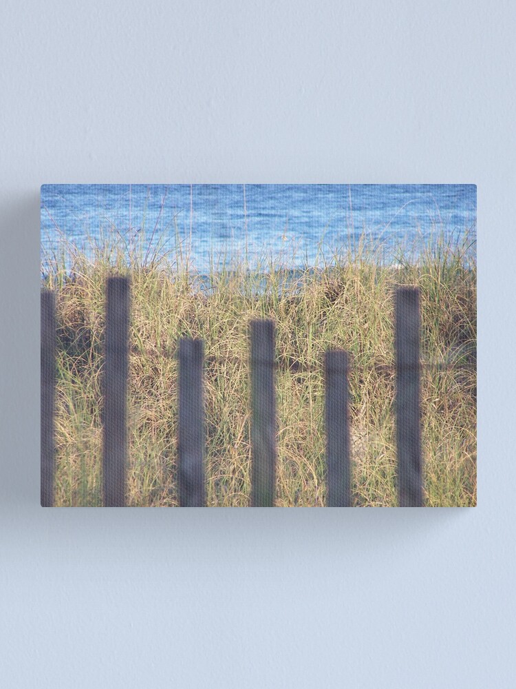 Alternate view of Beach Fence Canvas Print