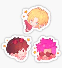 Bananen-Fisch-Asche, Eiji, Kürzere Aufkleber Sticker
