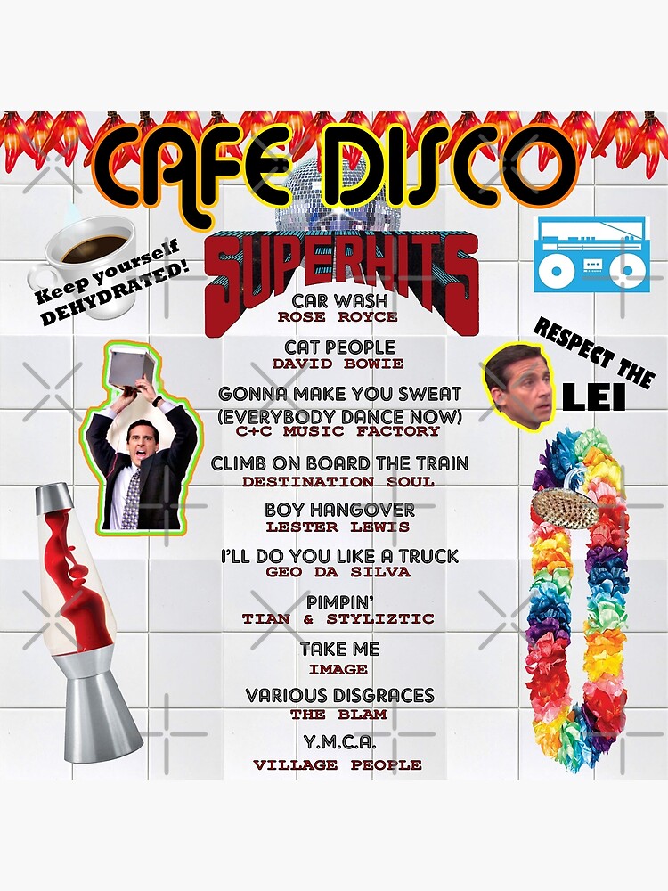 "Cafe Disco" Poster by pickledbeets Redbubble