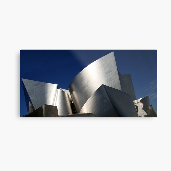 Blue & Silver Metal Print