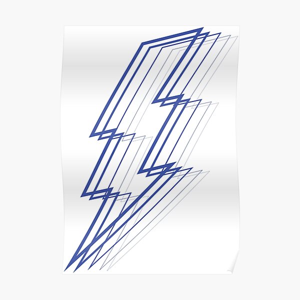 Blue Lightning Poster