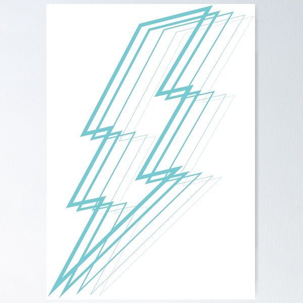 Item preview, Turquoise Lightning designed and sold by feliciasdesigns.