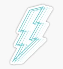 Turquoise Lightning Sticker