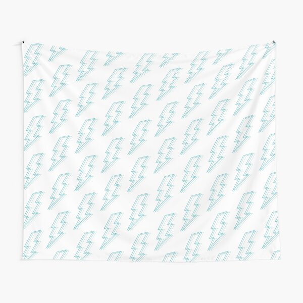 Turquoise Lightning Tapestry