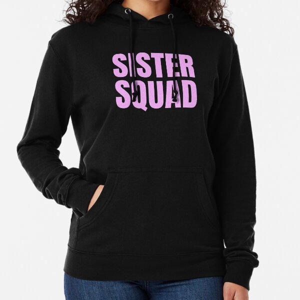 light pink sisters hoodie