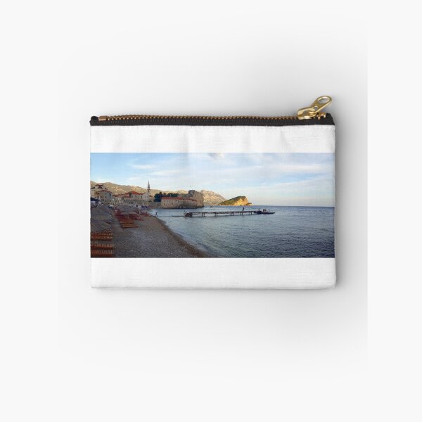 Item preview, View of the beach and fortress of the old town in Budva. Montenegro designed and sold by Ambasador.